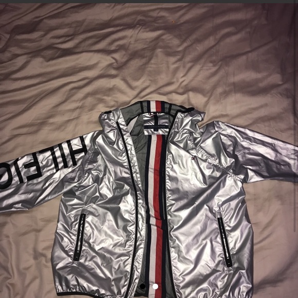 Tommy Hilfiger Other - Tommy Hilfiger Silver Windbreaker